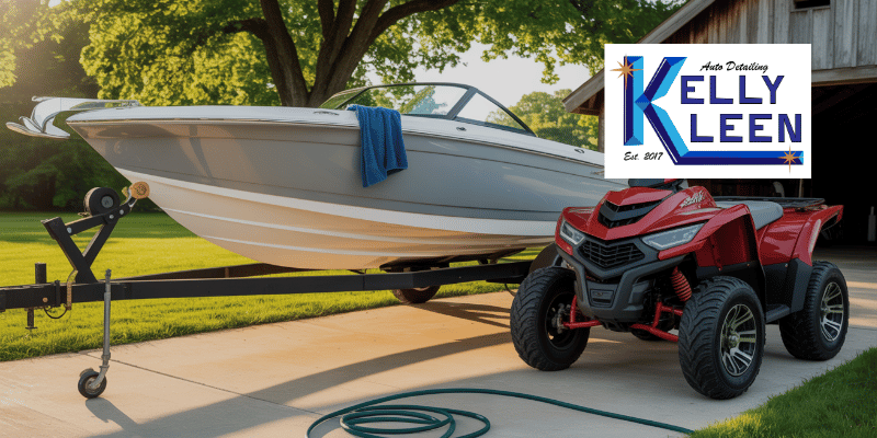 clean boat and ATV ready for Missouri summer use