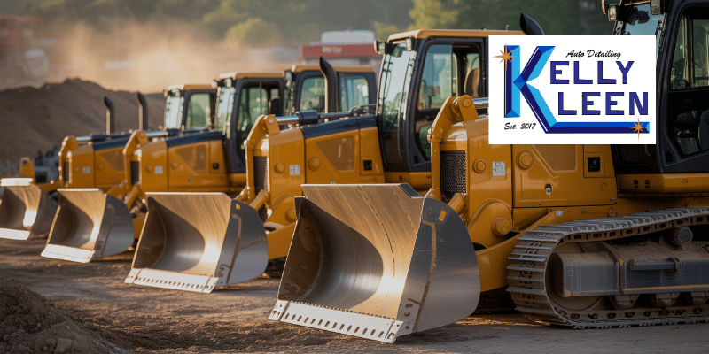 clean construction equipment protected before summer jobsite work