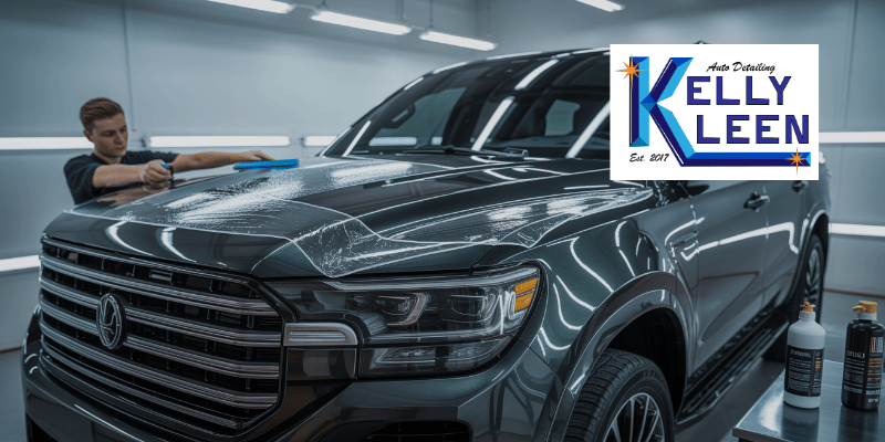 truck front end protected with paint protection film in Missouri